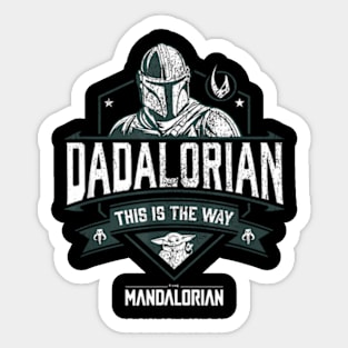 The Mandalorian Father Day The Way Distressed Sticker